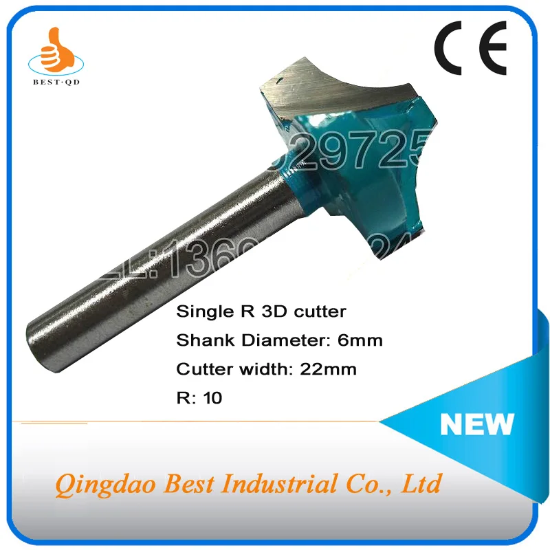 6x22 R10 3D Single R cutter Applied for Engraving Acrylic PVC MDF Plywood OSB (oriented strand board) etc
6x22 R10 3D Single R cutter Applied for Engraving Acrylic PVC MDF Plywood OSB (oriented strand board) etc