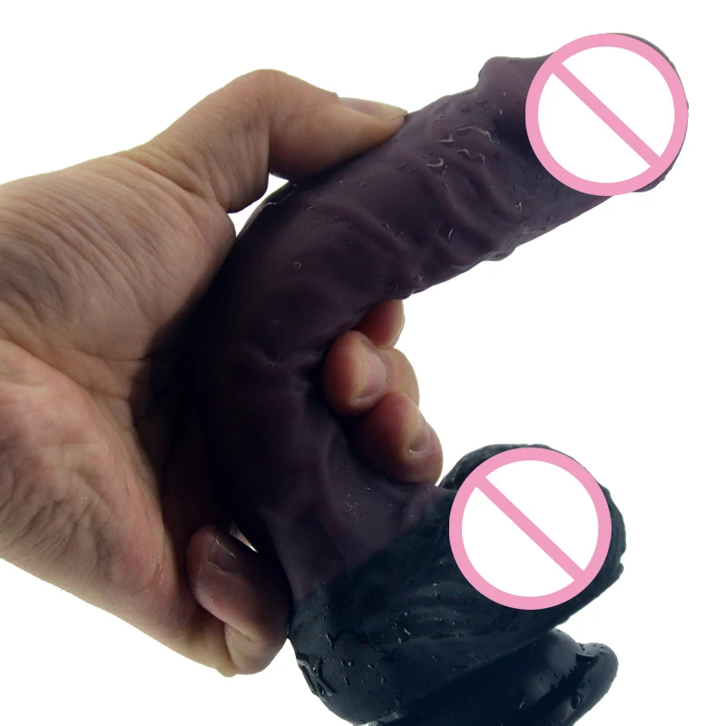 Realistic Silicone Dildo Penis Suction Cup Sex Toys For Woman Flirting Insert Vagina Persistent Twitching Perfect Orgasm