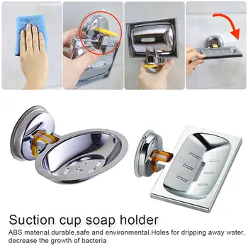 1pc Soap Holder Suction cup soap holder bathroom toilet soap box creative drain soap box storage rack soap tray Shower Accessory
1pc Soap Holder Suction cup soap holder bathroom toilet soap box creative drain soap box storage rack soap tray Shower Accessory