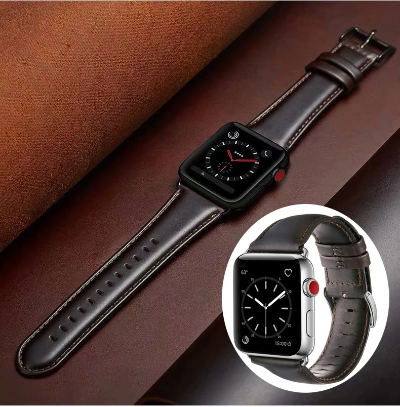 Leather loop watchband strap for iWatch 4 3 2 1 Sports Buckle For Apple Watch Band 42MM 38MM 40mm 44mm
Leather loop watchband strap for iWatch 4 3 2 1 Sports Buckle For Apple Watch Band 42MM 38MM 40mm 44mm
