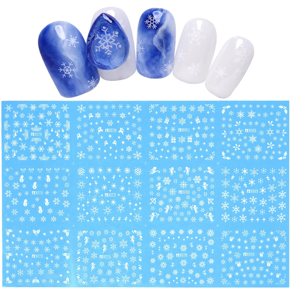 Nail Art Water Decals Snowflake Transfer Stickers Christmas Nail Art Decorations Manicure Accessories
Nail Art Water Decals Snowflake Transfer Stickers Christmas Nail Art Decorations Manicure Accessories