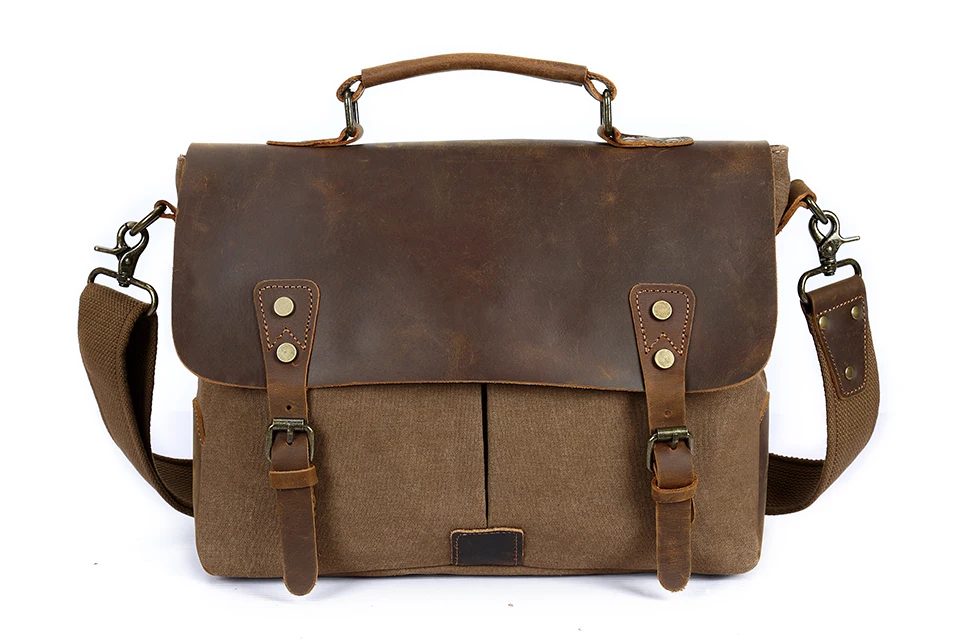 Vintage Canvas Handbags Men Shoulder Bag Crazy Horse Leather Casual Crossbody Bag Men's Travel Bags Laptop Briefcase Bag Totes
Vintage Canvas Handbags Men Shoulder Bag Crazy Horse Leather Casual Crossbody Bag Men's Travel Bags Laptop Briefcase Bag Totes