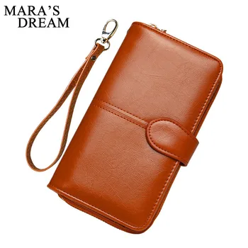 Mara's Dream 2018 Women Brand Oil Leather Zipper Clutch Wallet Female Candy Color Solid Bag Purse Lady Multi-function Phone Bag
Mara's Dream 2018 Women Brand Oil Leather Zipper Clutch Wallet Female Candy Color Solid Bag Purse Lady Multi-function Phone Bag
