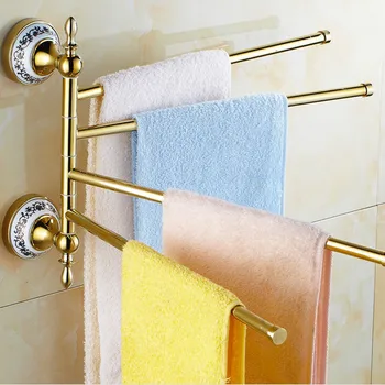 Free shipping ceramic copper bathroom hardware accessories gold-plating movable towel rack towel bars 3/4/5 bars C345B
Free shipping ceramic copper bathroom hardware accessories gold-plating movable towel rack towel bars 3/4/5 bars C345B