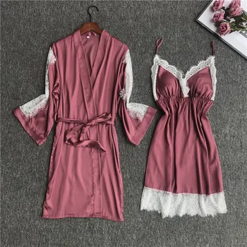 NEW Women Wedding Bride Bridesmaid Robe Set Satin Ladies Kimono Bathrobe Night Gown Lace Trim Nighty+Robe Sleep Suit M L XL
NEW Women Wedding Bride Bridesmaid Robe Set Satin Ladies Kimono Bathrobe Night Gown Lace Trim Nighty+Robe Sleep Suit M L XL