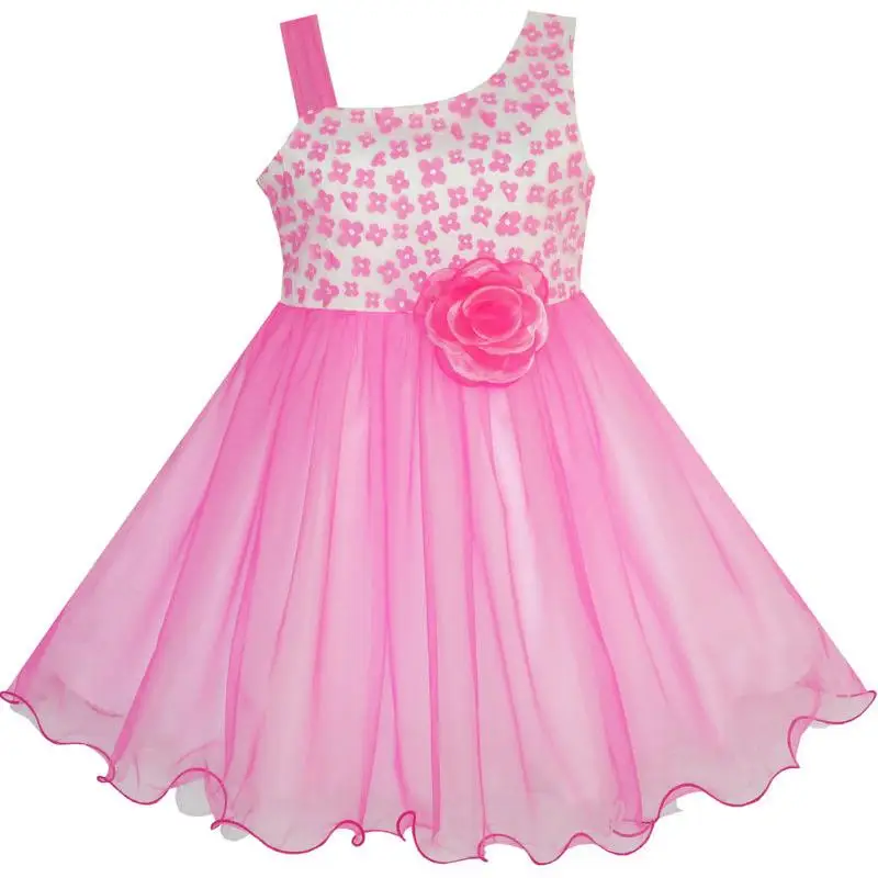 Girls Dress One-shoulder Flower Dress Pink Pageant Wedding 2019 Summer Princess Party Dresses Clothes Size 4-10
Girls Dress One-shoulder Flower Dress Pink Pageant Wedding 2019 Summer Princess Party Dresses Clothes Size 4-10