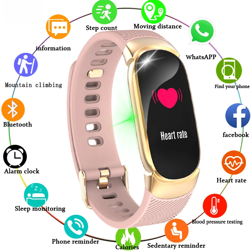 GEJIAN 2019 Smart Sport Watch Women IP67 Waterproof Watch Heart Rate Sleep Monitor Information Call Reminder smartwatch + Box
GEJIAN 2019 Smart Sport Watch Women IP67 Waterproof Watch Heart Rate Sleep Monitor Information Call Reminder smartwatch + Box