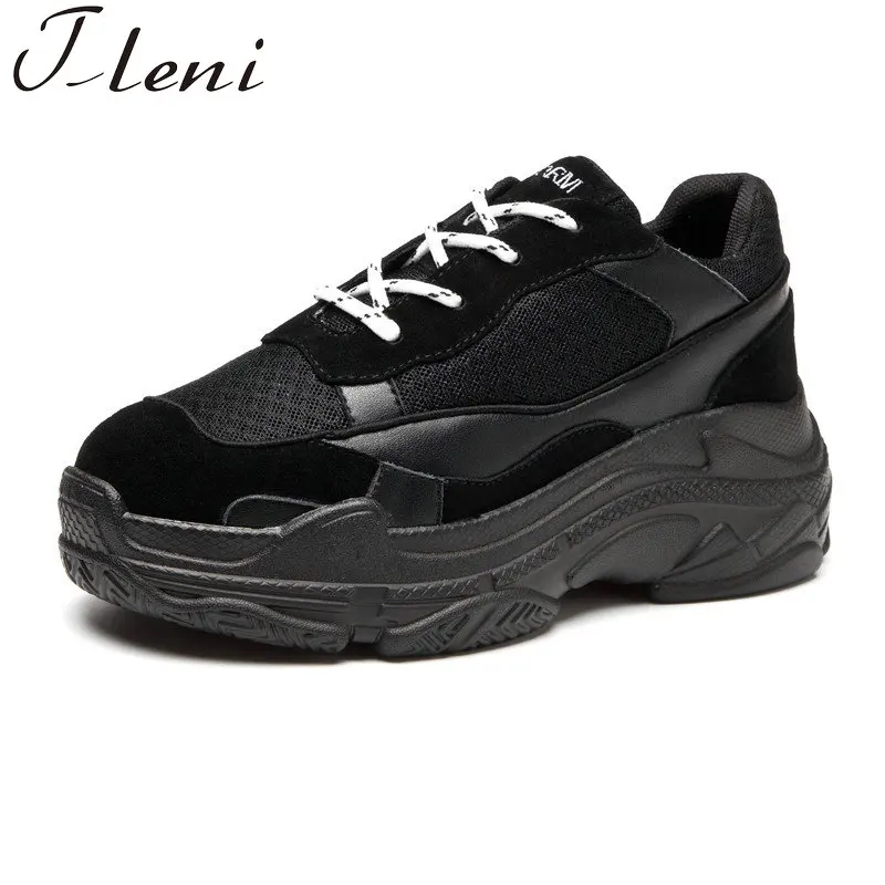 Tleni new Leather + Mesh Women's Platform Sneakers 2018 Fashion Lace Up Flat Women Walking Shoes Woman Dad Shoes ZX-334
Tleni new Leather + Mesh Women's Platform Sneakers 2018 Fashion Lace Up Flat Women Walking Shoes Woman Dad Shoes ZX-334
