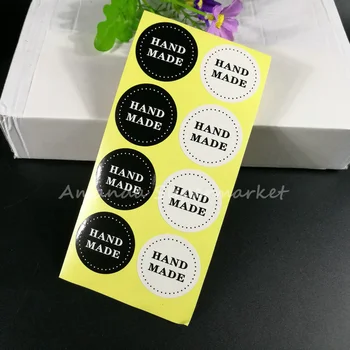 Black/white Handmade Sticker 160pcs/lot 36*36mm Hand Made For Gift Handmade Cake Baking Sealing
Black/white Handmade Sticker 160pcs/lot 36*36mm Hand Made For Gift Handmade Cake Baking Sealing