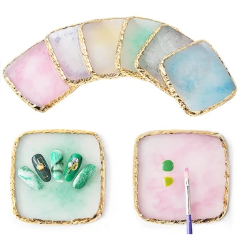 1pcs Natural Resin Agate Nail Art UV Gel Paint Square Palette Holder Colors Mix False Nails Display Manicure Makeup Accessories
1pcs Natural Resin Agate Nail Art UV Gel Paint Square Palette Holder Colors Mix False Nails Display Manicure Makeup Accessories