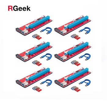 Red 60cm PCIE PCI Express 1x To 16x Riser Card USB3.0 Cable SATA Power Cable PCIE Riser 007 for Bitcoin Mining BTC Graphics Card
Red 60cm PCIE PCI Express 1x To 16x Riser Card USB3.0 Cable SATA Power Cable PCIE Riser 007 for Bitcoin Mining BTC Graphics Card