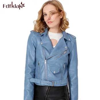Fdfklak European style new slim jacket women short leather jacket female pu leather coat spring autumn coats chaqueta mujer
Fdfklak European style new slim jacket women short leather jacket female pu leather coat spring autumn coats chaqueta mujer