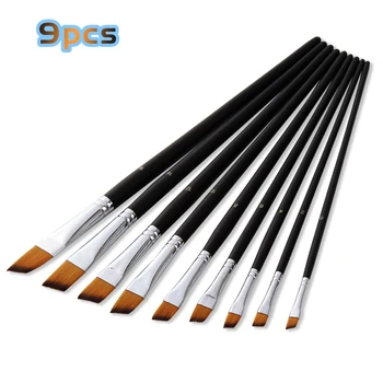 9Pcs/set Angular Oil Paint Brush Mix Size Wooden Pole For Drawing Oil Acrylic Watercolor Painting Brush Art Supplies
9Pcs/set Angular Oil Paint Brush Mix Size Wooden Pole For Drawing Oil Acrylic Watercolor Painting Brush Art Supplies