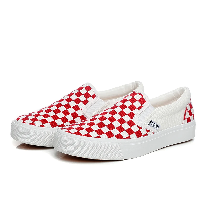 TRILEINO low-top CLASSICS slip on red white lattice female women Skate canvas shoes men black Lazy shoes Vulcanized canvas shoes
TRILEINO low-top CLASSICS slip on red white lattice female women Skate canvas shoes men black Lazy shoes Vulcanized canvas shoes