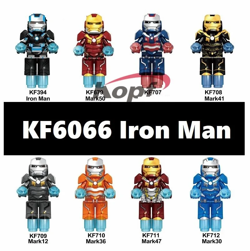 Single Sale Building Blocks Super Heroes Bricks Iron Man Mark 50 Mark 41 12 36 47 30 Figures Education For Children Toys KF6066
Single Sale Building Blocks Super Heroes Bricks Iron Man Mark 50 Mark 41 12 36 47 30 Figures Education For Children Toys KF6066