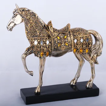 Horse Figurine Height Silver Trotting Resin Horse Statue Animal Sculpture Miniature Home Furnishing Articles L3280
Horse Figurine Height Silver Trotting Resin Horse Statue Animal Sculpture Miniature Home Furnishing Articles L3280
