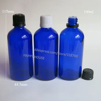 360 x 100ml Cobalt Blue Glass Essential Oil Container With Black White Plastic Tamper Evident Cap
360 x 100ml Cobalt Blue Glass Essential Oil Container With Black White Plastic Tamper Evident Cap