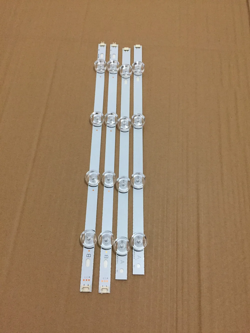 4 PCS(2*A,2*B) LED strips substituted new for LG INNOTEK DRT 3.0 42"-A/B Type 6916L 1709B 1710B 1957E 1956E 6916L-1956A
4 PCS(2*A,2*B) LED strips substituted new for LG INNOTEK DRT 3.0 42"-A/B Type 6916L 1709B 1710B 1957E 1956E 6916L-1956A