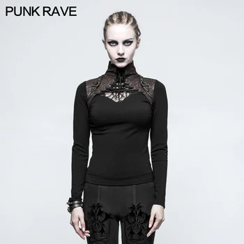 Punk Rave New Fashion Women's Black Visual Kei Gothic Steampunk Long Sleeve T-shirt
Punk Rave New Fashion Women's Black Visual Kei Gothic Steampunk Long Sleeve T-shirt