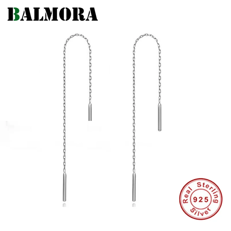 BALMORA 925 Sterling Silver Dangle Earrings for Women Lady Ear Line Sterling Silver Fashion Jewelry Aretes Brincos YE130577
BALMORA 925 Sterling Silver Dangle Earrings for Women Lady Ear Line Sterling Silver Fashion Jewelry Aretes Brincos YE130577