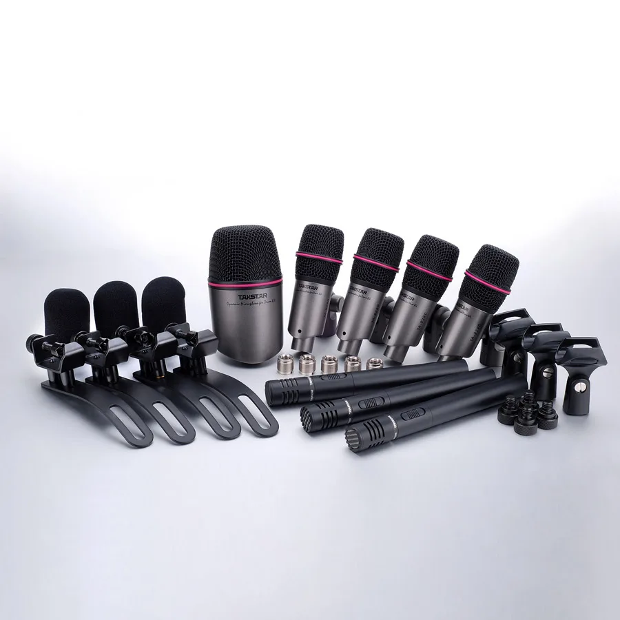 Original TAKSTAR DMS-DH8P band Drums Microphone Set Series Professional Condenser Recording Microphone for cymbals and pianos
Original TAKSTAR DMS-DH8P band Drums Microphone Set Series Professional Condenser Recording Microphone for cymbals and pianos