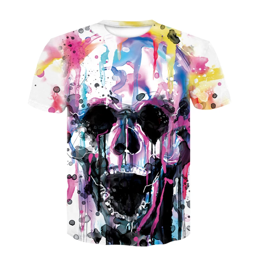Womens Brand Clothing 2018 Summer T Shirt Women Casual Funny skull graffiti Tops Tees Short Sleeve O-neck Female Ladies T-Shirt
Womens Brand Clothing 2018 Summer T Shirt Women Casual Funny skull graffiti Tops Tees Short Sleeve O-neck Female Ladies T-Shirt