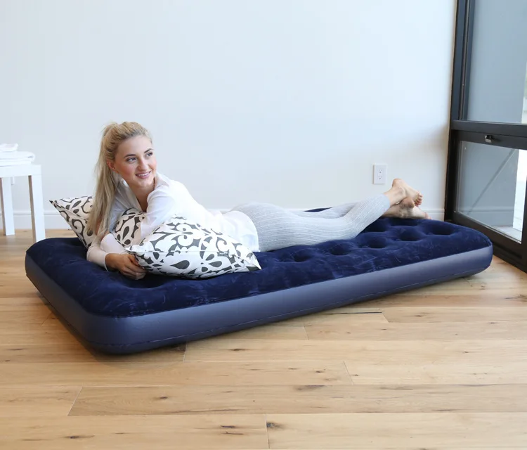 Bestway flocking single increase inflatable mattress air bed tent camping mat 67001 with pump
Bestway flocking single increase inflatable mattress air bed tent camping mat 67001 with pump