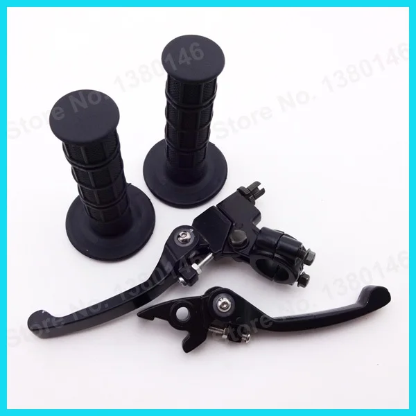 Black Soft Rubber Handle Hand Grips & Folding Brake Clutch Levers For Thumpstar SSR Chinese Pit Dirt Bike Motorcycle Motocross
Black Soft Rubber Handle Hand Grips & Folding Brake Clutch Levers For Thumpstar SSR Chinese Pit Dirt Bike Motorcycle Motocross