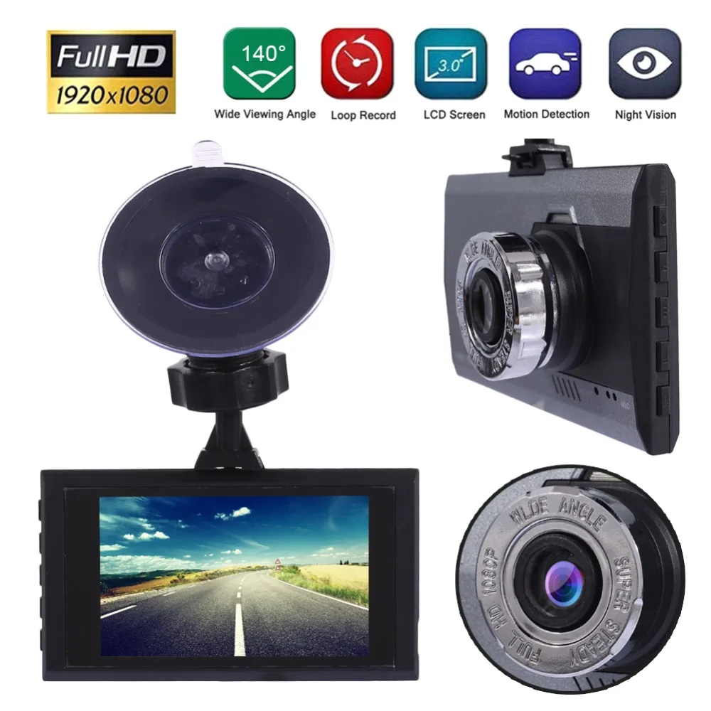 HD1080P Driving Recorder Car DVR Dash Cam Loop Recording Automobile with 32G Card Reader 140 Degrees
HD1080P Driving Recorder Car DVR Dash Cam Loop Recording Automobile with 32G Card Reader 140 Degrees