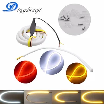 Free Shipped Flexible Car DRL Running Turn Signal White Amber/Red LED Flowing Bar Silicone Daytime Running Light Headlight Strip
Free Shipped Flexible Car DRL Running Turn Signal White Amber/Red LED Flowing Bar Silicone Daytime Running Light Headlight Strip