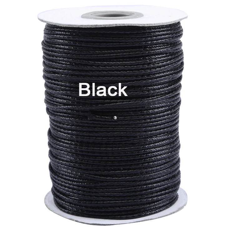 1.5mm Black Korea Cotton Wax Cord Rope Cord Thread For Jewelry Findings Bracelet Necklace Wire String Accessories100yds/roll
1.5mm Black Korea Cotton Wax Cord Rope Cord Thread For Jewelry Findings Bracelet Necklace Wire String Accessories100yds/roll