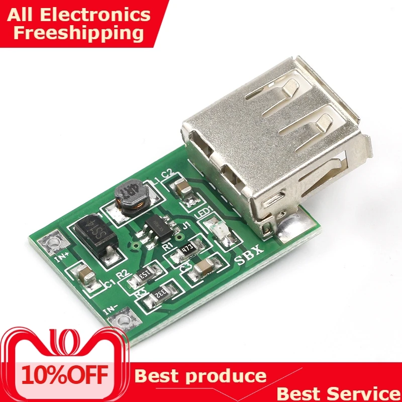 1PCS 0.9V ~ 5V to 5V 600MA USB Output charger step up Power Module Mini DC-DC Boost Converter green
1PCS 0.9V ~ 5V to 5V 600MA USB Output charger step up Power Module Mini DC-DC Boost Converter green