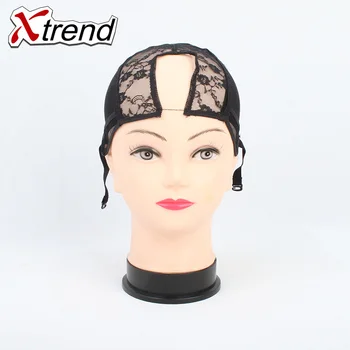 1PC Black# U Part Glueless Lace front wig caps for making wigs Adjustable ElasticStraps Weaving net Caps&hairnets&Easycap13g/pCS
1PC Black# U Part Glueless Lace front wig caps for making wigs Adjustable ElasticStraps Weaving net Caps&hairnets&Easycap13g/pCS