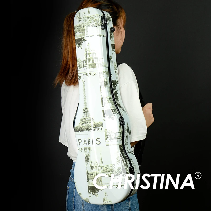 High quality Italy Christina violin case 4/4 violin carbon fiberglass case Multi color Violin accessories with two bows holders
High quality Italy Christina violin case 4/4 violin carbon fiberglass case Multi color Violin accessories with two bows holders