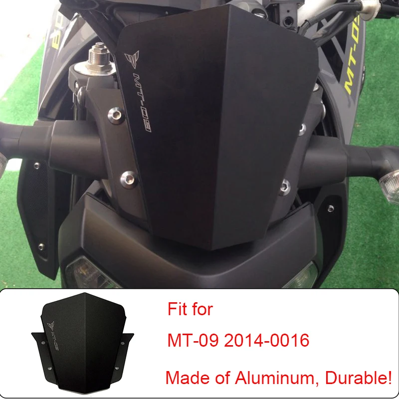 Motorcycle Motorbike Windshield Windscreen For Yamaha MT-09 MT09 MT 09 2014 2015 2016 High Quality Aluminum Durable Brand New (1)