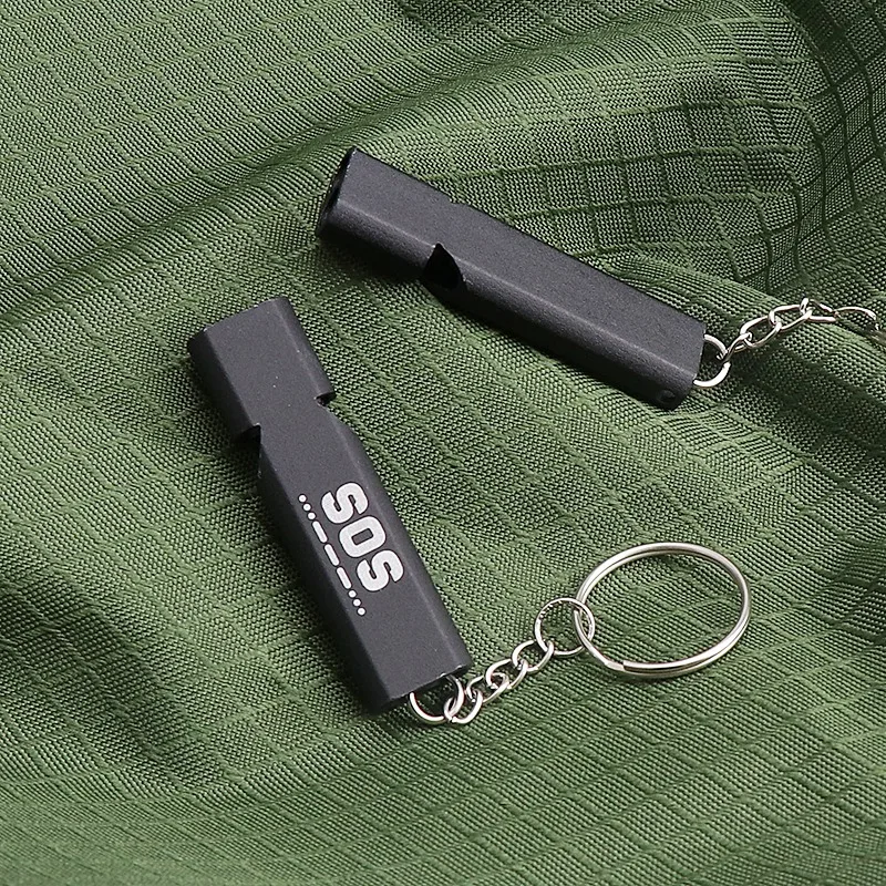 Double Pipe High Quality Whistle High Decibel Stainless Steel Emergency Survival Outdoor Whistle Keychain Cheerleading Whistle
Double Pipe High Quality Whistle High Decibel Stainless Steel Emergency Survival Outdoor Whistle Keychain Cheerleading Whistle