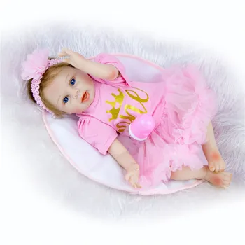 Bebes Reborn 55cm Soft Silicone Reborn Baby Dolls Lifelike Soft Cloth Body Newborn Babies Silicone Toys Kids Birthday Best Gifts
Bebes Reborn 55cm Soft Silicone Reborn Baby Dolls Lifelike Soft Cloth Body Newborn Babies Silicone Toys Kids Birthday Best Gifts