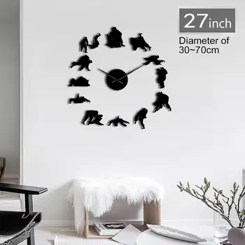 Judo Contemporary Giant DIY Wall Clock Martial Arts Exclusive Frameless Wall Art Clock Watch Grappler Sportmen Silent Room Decor
Judo Contemporary Giant DIY Wall Clock Martial Arts Exclusive Frameless Wall Art Clock Watch Grappler Sportmen Silent Room Decor