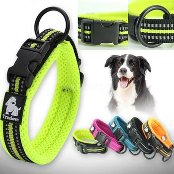 100Pcs/Lot Adjustable Mesh Padded Pet Dog Collar 3M Reflective Nylon Dog Collar
100Pcs/Lot Adjustable Mesh Padded Pet Dog Collar 3M Reflective Nylon Dog Collar