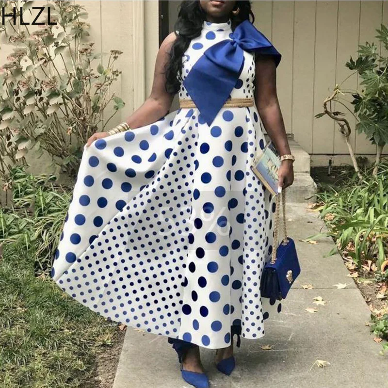 Woman African Polka Dot Party Dresses Bow Pleated Swing Patchwork Sleeveless Lady Maxi Dress for Evening Spot Printed Clothes
Woman African Polka Dot Party Dresses Bow Pleated Swing Patchwork Sleeveless Lady Maxi Dress for Evening Spot Printed Clothes