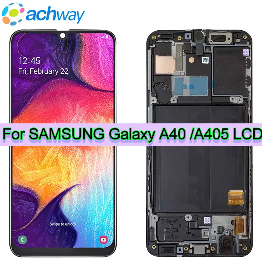 5.9For Samsung Galaxy A40 LCD A405 A405F SM-A405F Display Touch Screen Digitizer Assembly A40 2019 For SAMSUNG A40 LCD A405DS
5.9For Samsung Galaxy A40 LCD A405 A405F SM-A405F Display Touch Screen Digitizer Assembly A40 2019 For SAMSUNG A40 LCD A405DS