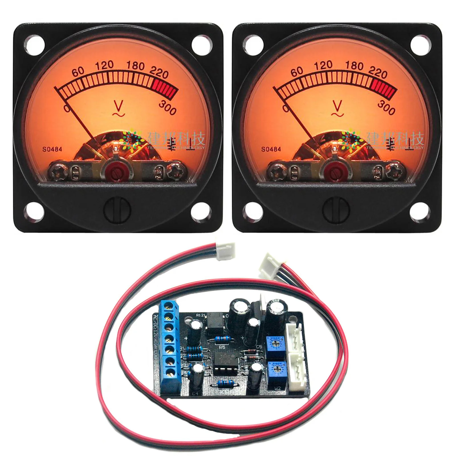 2pcs DB Level AC Voltmeter VU Meter w/Backlight Power Supply Module & 1pc TA7318P VU Meter Driver Board
2pcs DB Level AC Voltmeter VU Meter w/Backlight Power Supply Module & 1pc TA7318P VU Meter Driver Board