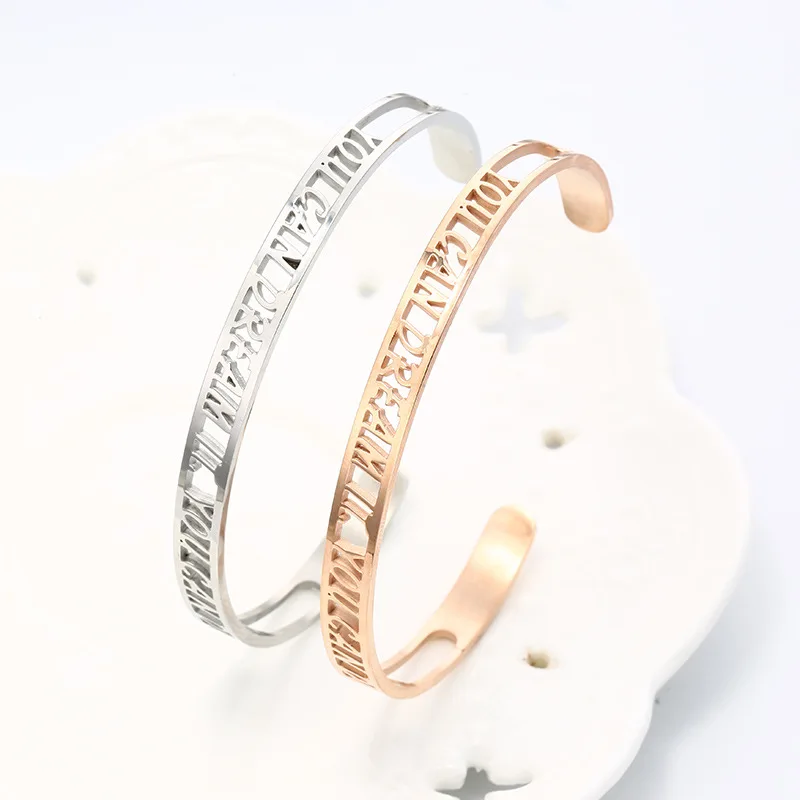 Hot BELIEVE IN YOUR DREAMS Mantra Bracelets Bangles Stainless Steel Bangle for Men Inspirational Quotes Open Cuff Bracelet
Hot BELIEVE IN YOUR DREAMS Mantra Bracelets Bangles Stainless Steel Bangle for Men Inspirational Quotes Open Cuff Bracelet