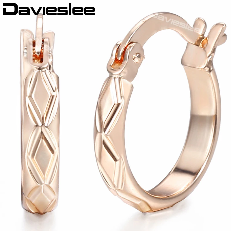 3mm Rhombus Pattern Hoop Earring for Women Polished 585 Rose Gold Filled Round Hoops Earrings Jewelry Diameter 12/16/20mm LGEM31
3mm Rhombus Pattern Hoop Earring for Women Polished 585 Rose Gold Filled Round Hoops Earrings Jewelry Diameter 12/16/20mm LGEM31