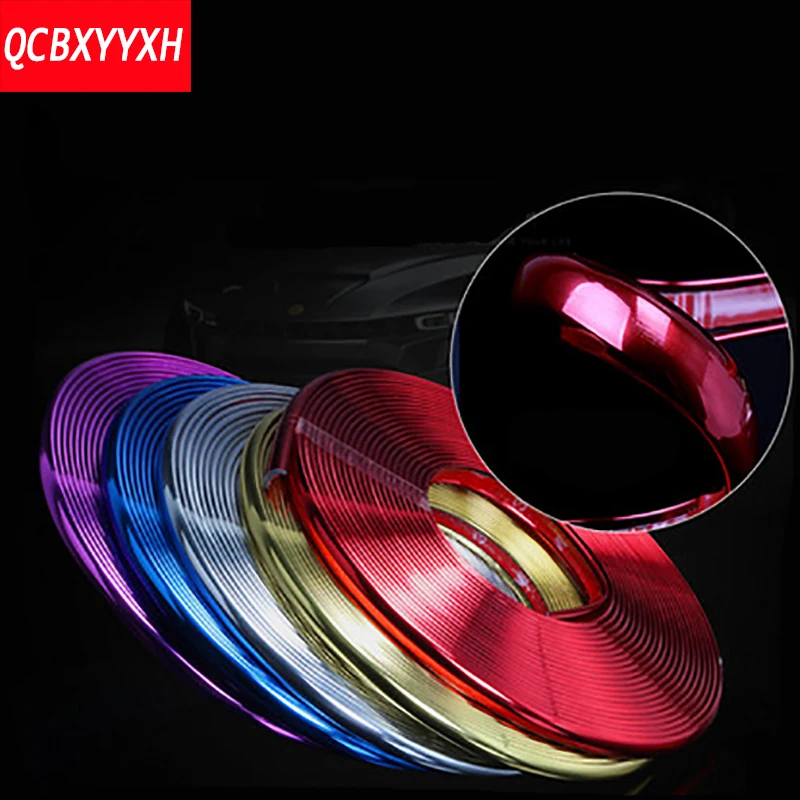 Car Styling 8M Chrome Car Motorcycle Wheel Hub Tire Sticker Car Decorative Strip Wheel Rim Protection Care Cover Car Accessories
Car Styling 8M Chrome Car Motorcycle Wheel Hub Tire Sticker Car Decorative Strip Wheel Rim Protection Care Cover Car Accessories