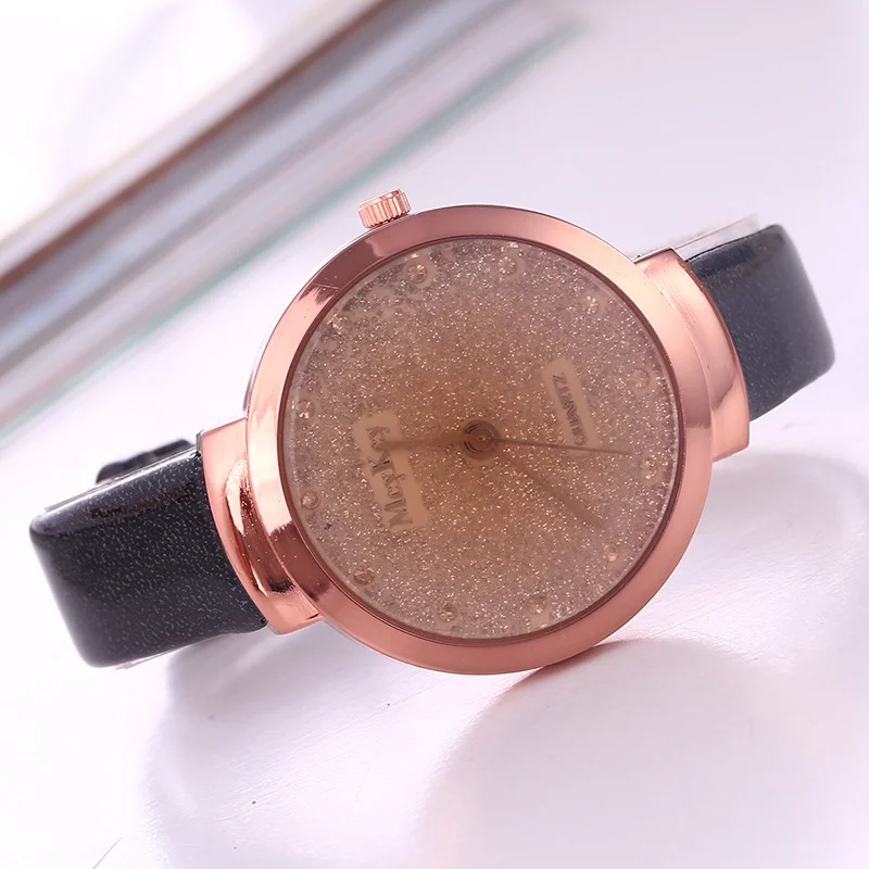 Fashion small fresh children students water drill sand fashion table Korean version belt watch for ladies table
Fashion small fresh children students water drill sand fashion table Korean version belt watch for ladies table