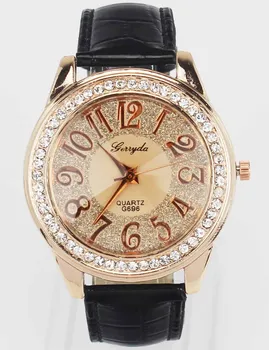 New Fashion Trendy Women Rose Gold Bling Dial Crystal Black White Pink Brown Leather Band Quartz Wrist Watch
New Fashion Trendy Women Rose Gold Bling Dial Crystal Black White Pink Brown Leather Band Quartz Wrist Watch