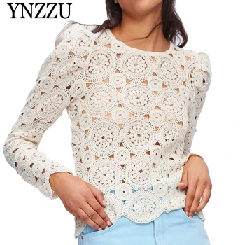 YNZZU 2019 New arrival O-neck beige women lace tops Hollow out sexy slim ladies shirt Long sleeve solid chic female blouse YT638
YNZZU 2019 New arrival O-neck beige women lace tops Hollow out sexy slim ladies shirt Long sleeve solid chic female blouse YT638