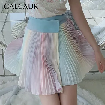 GALCAUR Summer Colorful Mini Skirt Women High Waist Slim Hit Colors Short Pleated Skirts Female Fashion 2020 Sweet Clothes
GALCAUR Summer Colorful Mini Skirt Women High Waist Slim Hit Colors Short Pleated Skirts Female Fashion 2020 Sweet Clothes