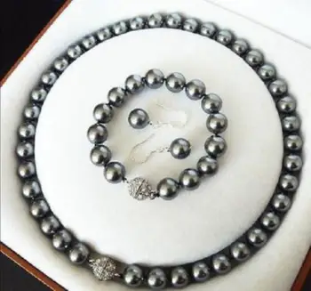 Women Gift word Love Shipping >>>>> AAA + 10MM dark gray South Sea Shell pearl necklace bracelet earring SET -jewelry
Women Gift word Love Shipping >>>>> AAA + 10MM dark gray South Sea Shell pearl necklace bracelet earring SET -jewelry